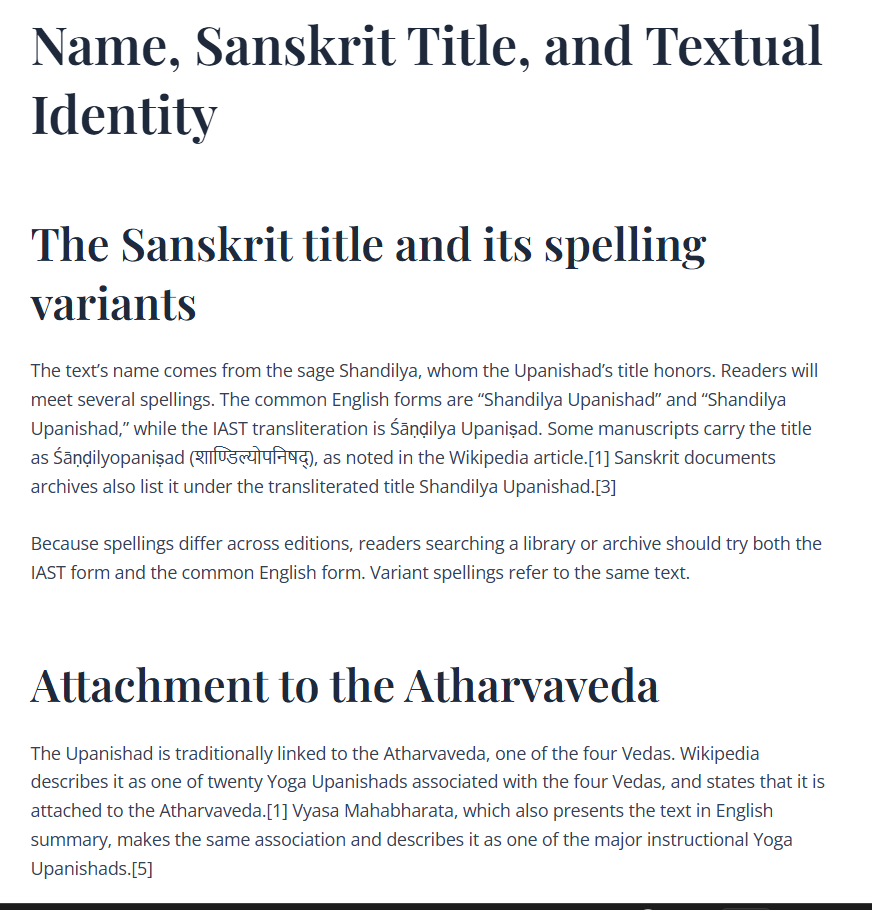 Name, Sanskrit Title, and Textual Identity